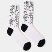 Chaussette Mélodie élégante : Chaussettes À Thème Musique (Droite)