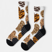 Chaussette Men’s African Print Athletic Crew Socks (Gauche)