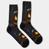 Chaussette Menacer Citrouille Halloween, (Droite)