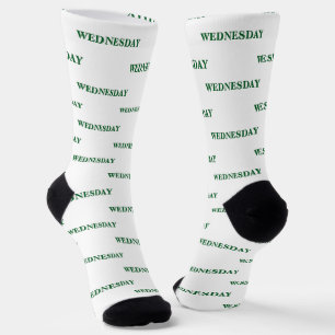 Chaussette Mercredi Jours verts de la semaine