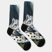 Chaussette Mère léopard des neiges et petit-déjeuner dans les (Droite)