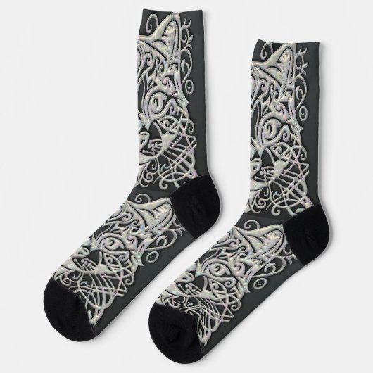 Chaussette Mère noire des Chaussettes Pearl (Gauche)