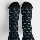 Chaussette Merles Bleu foncé (Haut)