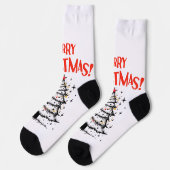 Chaussette merry chrismas in u (Gauche)