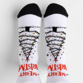 Chaussette merry chrismas in u (Haut)