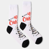 Chaussette merry chrismas in u (Droite)