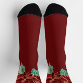 Chaussette Merry Christmas Poinsettia (Haut)