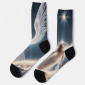 Chaussette Messages du royaume angélique (Gauche)