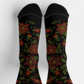 Chaussette Metis Art Socks Native Beading Socks Customize (Haut)
