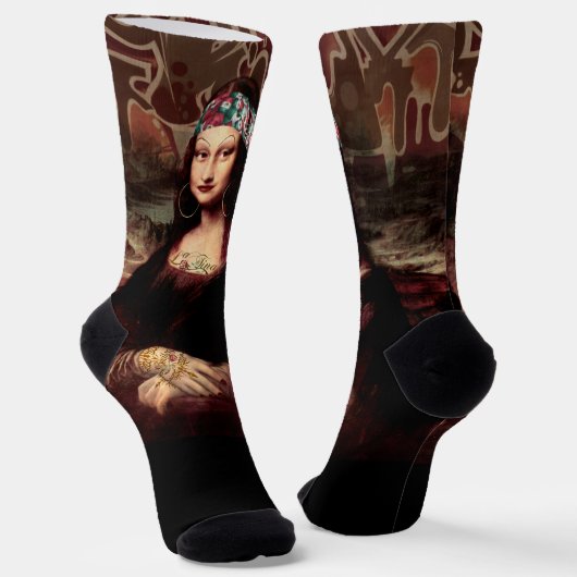 Chaussette Mexicaine Mona Lisa Chicana Chola (Angulaire)