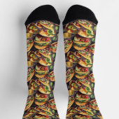 Chaussette Mexique Taco Watercolor Art (Haut)