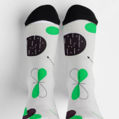 Chaussette Mid Century Modern Green Physics (Haut)