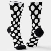 Chaussette mignon pois blanc motif (Angulaire)