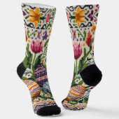 Chaussette Mignonne/Colorée Printemps/Pâques (Angulaire)