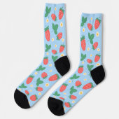 Chaussette Mini Fleur de Fraisier (Gauche)