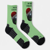 Chaussette Minimalistes Bowls Joyeux Noël,  (Droite)