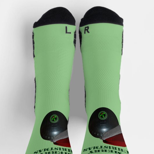 Chaussette Minimalists Bows Joyeux Noël, (Haut)