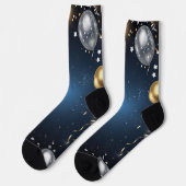 Chaussette Minuit en or et argent (Gauche)