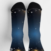 Chaussette Minuit en or et argent (Haut)