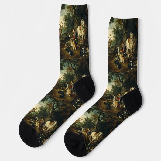 Chaussette Miracle de Saint Hubert par Pierre Paul Rubens  (Gauche)