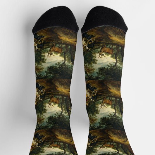 Chaussette Miracle of Saint Hubert by Peter Paul Rubens (Haut)