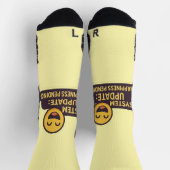 Chaussette Mise à jour du système : Bonheur en attente - Tech (Haut)