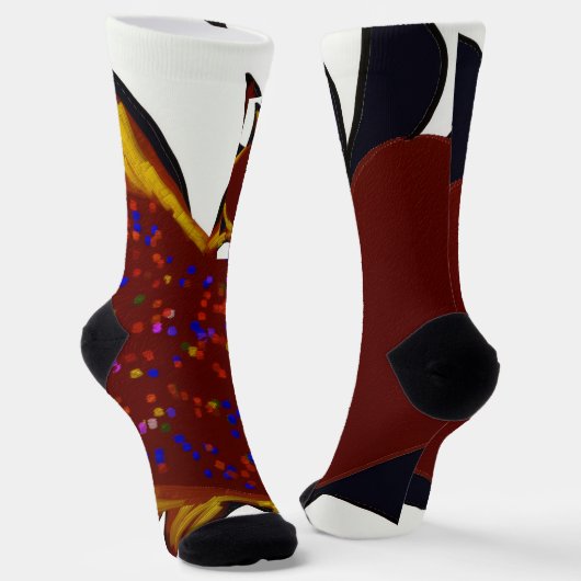 Chaussette Mismatched Hearts Aflame Crew Socks (Angulaire)