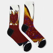 Chaussette Mismatched Hearts Aflame Crew Socks (Droite)
