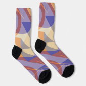 Chaussette Mod Artsy Violet et pêche (Droite)