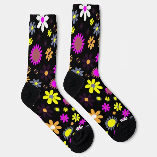 Chaussette Mod Black Floral (Droite)