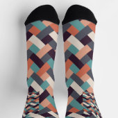 Chaussette Mode motif élégant - Géométrique Moderne Vintage (Haut)