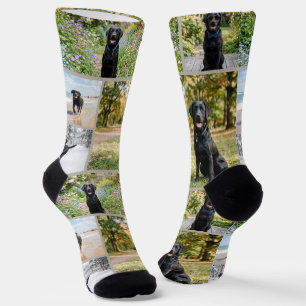 Chaussette Modèle de 5 photos amusantes personnalisées