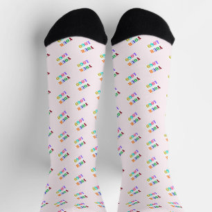 Chaussette Modèle de chaussettes avec logo d'entreprise à per