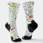 Chaussette Modèle de citation de Grinch (Angulaire)