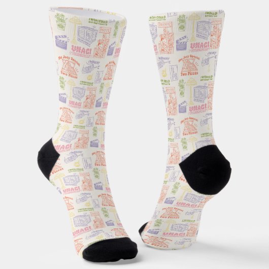 Chaussette Modèle de citations colorées FRIENDS™ (Angulaire)