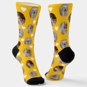 Chaussette Modèle de collage photo 4 Faites votre propre plai