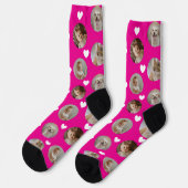 Chaussette Modèle de collage photo 4 Faites votre propre plai (Gauche)