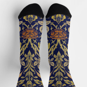 Chaussette Modèle de fleur de rose et de lys vintage de Willi