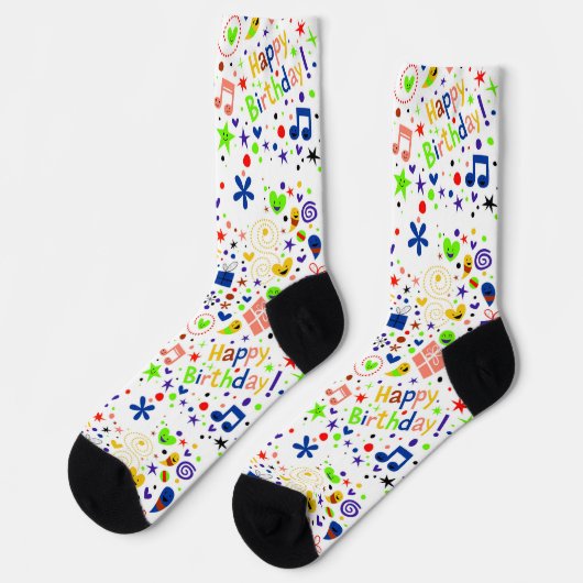 Chaussette Modèle de joyeux anniversaire (Gauche)
