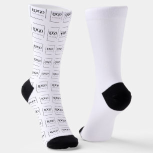 Chaussette Modèle de logo personnalisé élégant