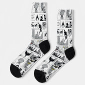Chaussette Modèle de panneau héroïque de la Ligue de justice (Gauche)
