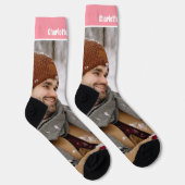 Chaussette Modèle de photos et de texte pour la nouveauté amu (Droite)