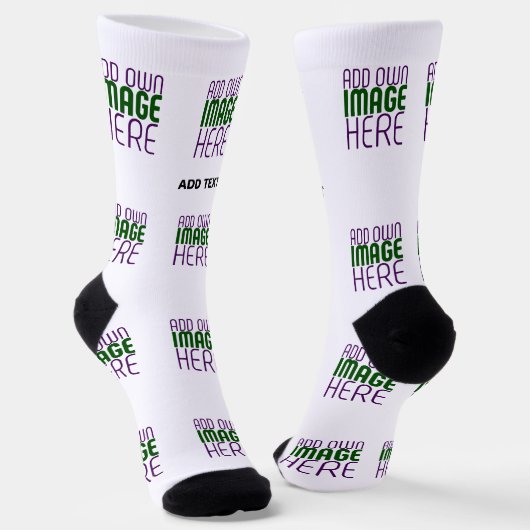 CHAUSSETTE MODÈLE DE TEXTE D'IMAGE BLANCHE SIMPLE MODERNE (Angulaire)