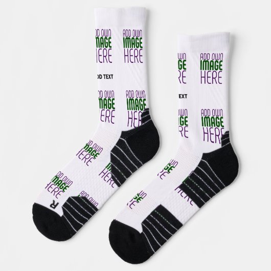 CHAUSSETTE MODÈLE DE TEXTE D'IMAGE BLANCHE SIMPLE MODERNE (Gauche)