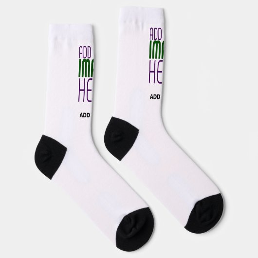 CHAUSSETTE MODÈLE DE TEXTE D'IMAGE BLANCHE SIMPLE MODERNE (Droite)