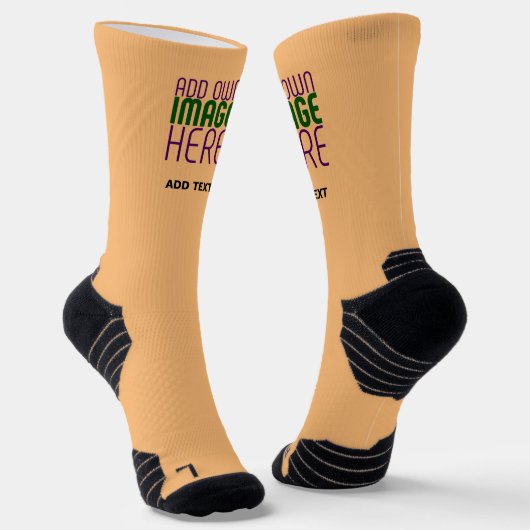 CHAUSSETTE MODELE DE TEXTE D'IMAGE ORANGE PÊCHE ÉDITABLE MODE (Angulaire)