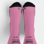 CHAUSSETTE MODELE DE TEXTE D'IMAGE ROSE CHAUD MIGNON ÉDITABLE (Haut)