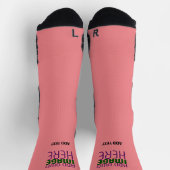 CHAUSSETTE MODÈLE DE TEXTE D'IMAGE ROSE MODERNE ÉDITABLE SAUM (Haut)