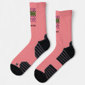 CHAUSSETTE MODÈLE DE TEXTE D'IMAGE ROSE MODERNE ÉDITABLE SAUM (Gauche)