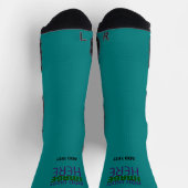 CHAUSSETTE MODELE DE TEXTE D'IMAGE VERT SARCELLE ÉDITABLE MOD (Haut)